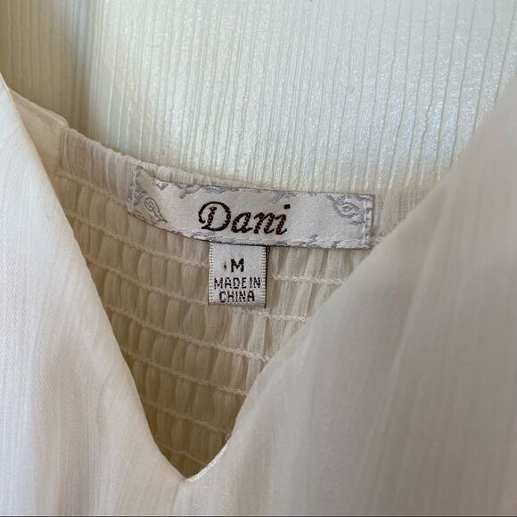 Dani Sexy Sheer Off White Top - Picture 8 of 8